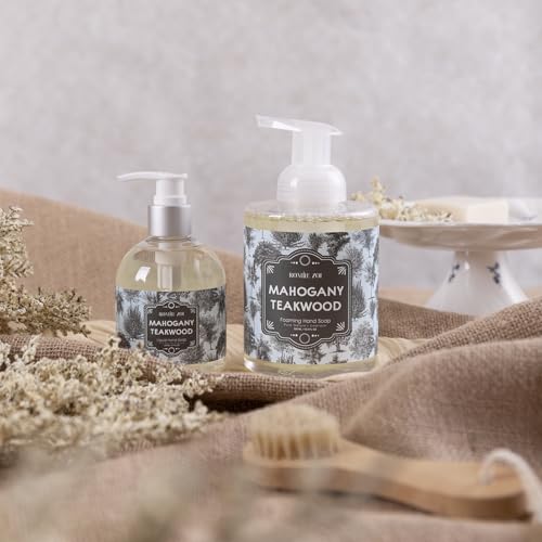 Image of ROMIIE ZOI Liquid Hand Soap with Jojoba Oil and Vitamin B5 - Teakwood - 260ml / 8.7 fl.oz with Gift Box