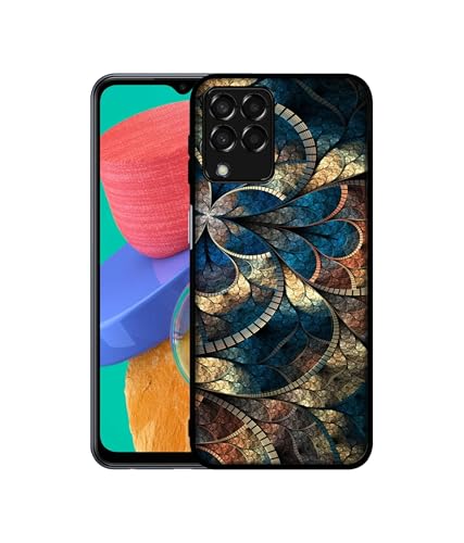 Image of Fractional Pattern Design Premium 2D Printed Metal Back Case Cover for Samsung Galaxy M33 5G