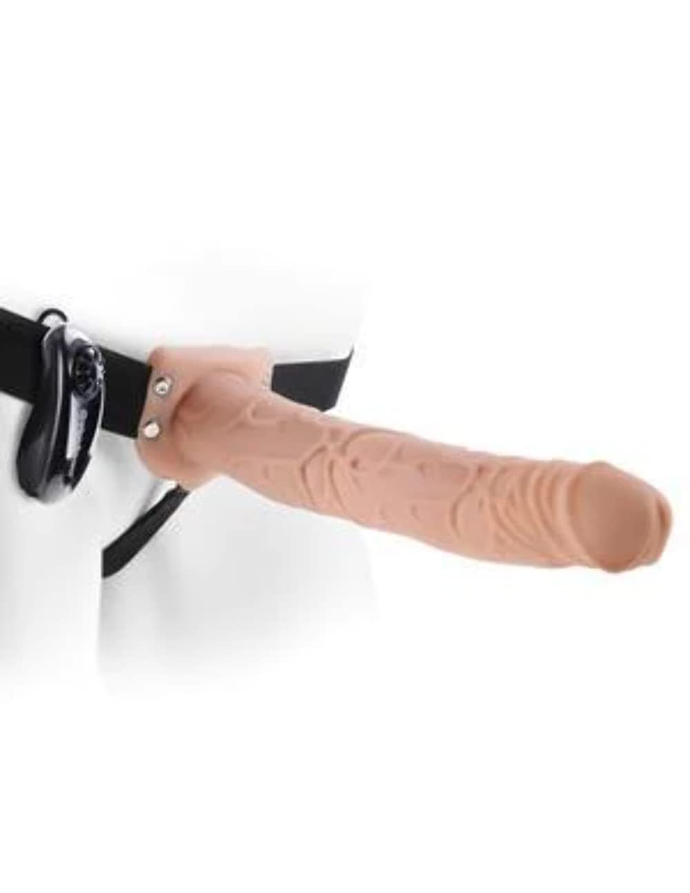 Pipedream Products Fetish Fantasy Vibrating Hollow Strap On, Flesh, 11 Inch, 2.5 Pound