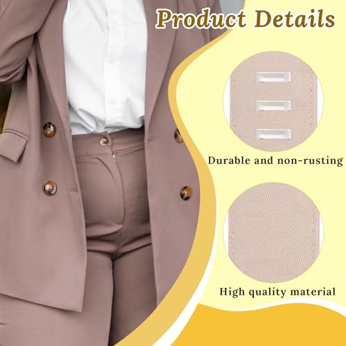 Andibro 10pcs Waist Extenders with Metal Hook, Adjustable Trousers Waist Extender Pants Waistband Expander Set for Women Men Trousers Pants Jeans Pregnancy Maternity