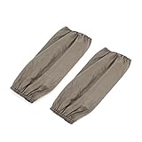 Ruilogod Elastic Cuffs Water Proof Dark Arm Sleeves Cover Pair Khaki