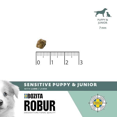 Bozita ROBUR Sensitive Grain Free Puppy Lamm 3kg - Welpenfutter ohne Getreide, mit Lamm und Postbiotika