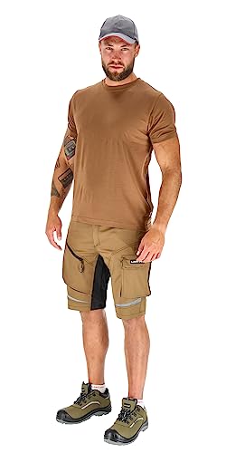 Foto von Lahti PRO Nubukleder Arbeitsschuhe Sicherheitsschuhe Herren/Damen Unisex | Größe: 42 | Farbe: Grüne Schwarz | S3 SRC | EN ISO 20345 | Kunststoffkappe Rutschhemmend Arbeitsschutzschuhe Schutzschuhe