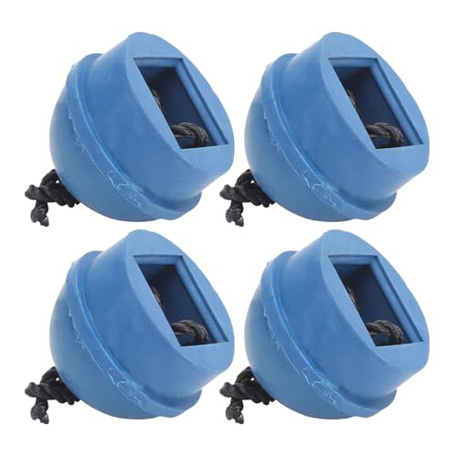 Moofey 4 PCS Pool Chalk Holder, Cue Chalk Holder, Rubber Pocket Billiard Pool Chalk Holders Chocolate Powder Accessory