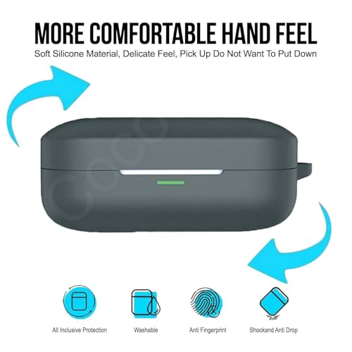 Image of Soft Silicone Case Cover for Realme Buds Air 7 | 7 Pro (Moss Green)
