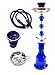 Zebra Smoke Series: 22" 1 Hose Hookah (C8) Complete Set - Pick Your Color (BLUE)