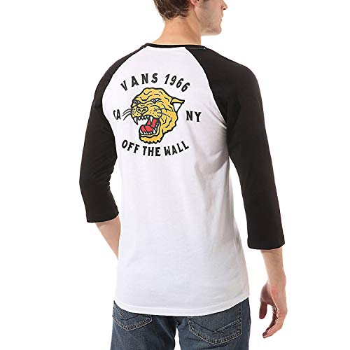 Vans Mn Growler Raglan T-Shirt Bianca da Uomo