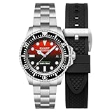 DUXOT Orologio da uomo Atlantica Deep Dive Automatic Limited Edition da 44 mm con cinturino in acciaio inossidabile massiccio DX-2066, ocra