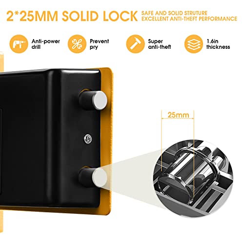 Fireproof Small Safe Box For Money, 0.23 Cu Ft Mini Fireproof Safe With Combination Lock, Digital Safe For Kids Home Hotels Business (Orange) #TOP7