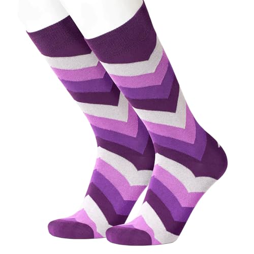 Beau Ties Ltd. of Vermont Chevron Purple Men's Socks Chevron Purple Men's Socks
