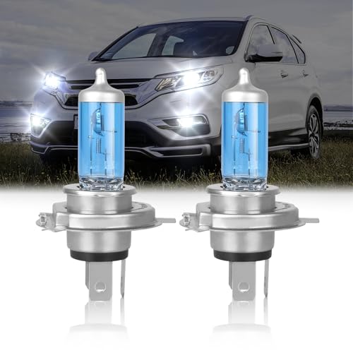 IVBDQV Fit (1997-2004/2007-2014) for HONDA CRV Headlight Bulbs, 9003/H4 High Low Dual Beam 9003 Halogen Bulbs 300% Brightness High Performance Halogen Bulbs Combo 2PCS