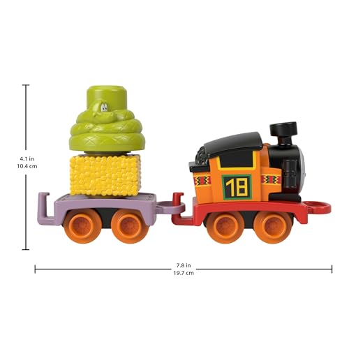 Thomas & Friends Toddler Toy My First Nia Push-Along Train with Stacking Cargo for Kids Ages 18+ Months, HYG34 - Image 3