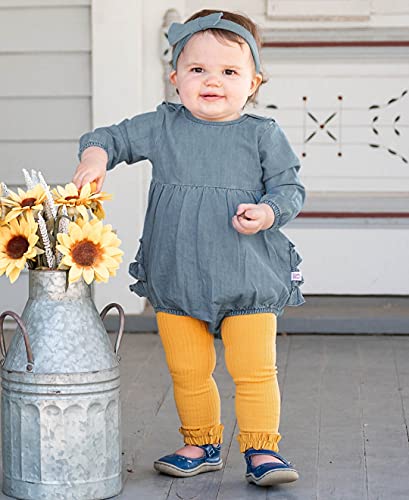 Image of RuffleButts Baby /Toddler Girls Footless Ruffled Tights
