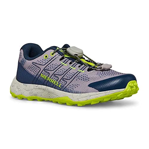 Merrell MOAB Flight Low A/C, Zapatillas, Grey/Navy/Citron, 31 EU