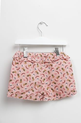 جينجرسنابس شورت مشجر بوسط مطاطي بكرايش بناتي