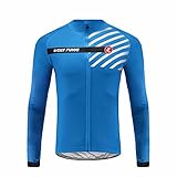 UGLY FROG Radtrikot Langarm Herren Winter Sport im Freien Klassik Vlies Fahrradtrikot Thermo Langarmtrikot Radfahren Jersey Triathlon Bekleidung