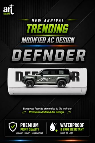 Image of Trending Porschhe 911 Racing AC Sticker, Air Conditioner Premium Vinyl, HD Gloss Finish, 24 Inches, for AC, Wall, Door, Glass (GRAYDEFENDER)