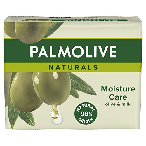 Palmolive Naturals Soin hydratant avec barre de savon à l'olive 90 g - Lot de 4