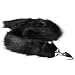 Romi 31.5inches Long Fox Tail Butt Plug Stainless Steel Anal Plug Animal Tail Role Play Sex Toys Flirting Tools for Couples Black