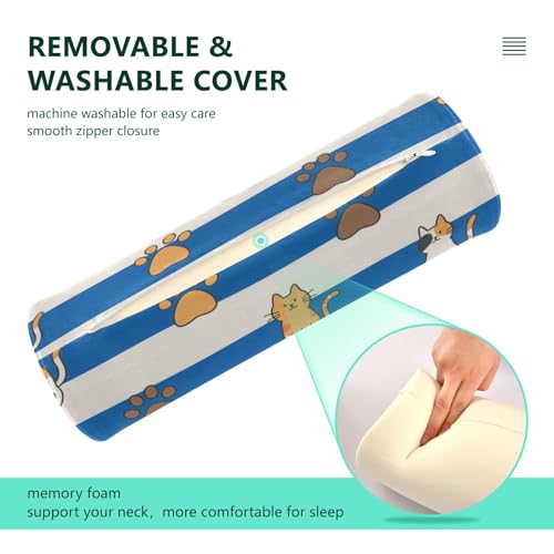 Almohada cilíndrica espuma viscoelástica para cuello miniatura 4