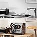 CILXGQLN Vinyl Record Storage, Wooden Record Holder, Magazine Holder, Magazine Rack for Desktop and Home Office, Record Crate Storage for Albums, Book, Files, Holds up to 70+ Records