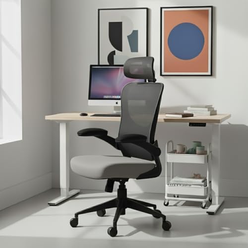 Cadeira de Escritório Ergonômica, DT3 Vita com apoio de cabeça 3D...