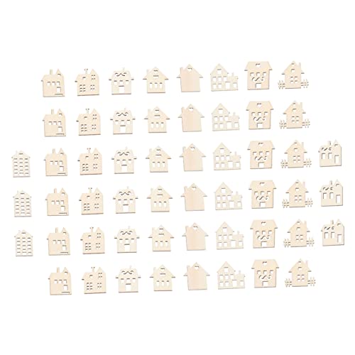 SEWACC Lot De 100 Pièces De Copeaux De Bois Bruts Formes En Bois Sans Danger Pour Les Garçons Et Les Filles Jouets Éducatifs Et Artisanaux