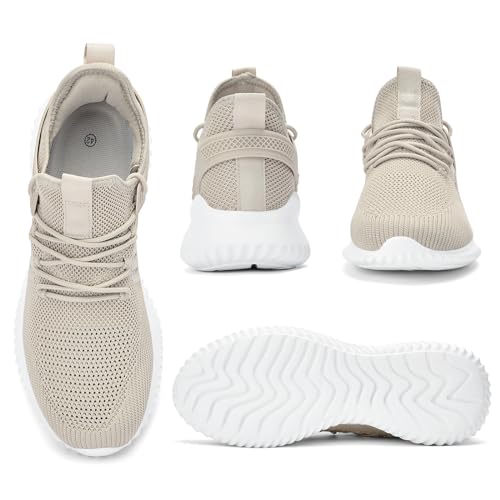 Image of Akk Mens Sneakers Tennis Shoes - Slip on Memory Foam Walking Shoes for Athletic Running Workout Gym Jogging Indoor Outdoor Lightweight Breathable Casual Sneakers