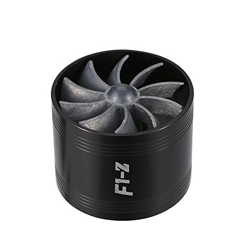 Honeytecs Entrada de Filtro de Ar de Poupança de Gás de Combustível Universal Único/Duplo Turbocompr