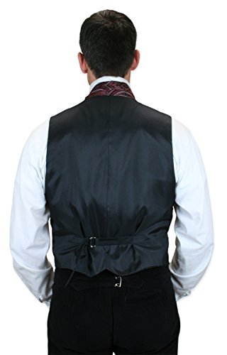 Historical Emporium Men's Velvet Formal Suit Vest, Victorian Edwardian Tuxedo Dress Bonaventure Waistcoat4