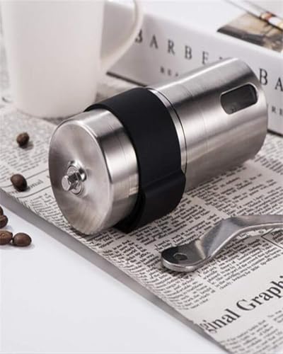 Image of Coffee Grinder, Coffee Accessories, Coffee Machine Accessories, Stainless Steel Body, Tooth Handle, No Power, Whole Bean, Hand Coffee Grinder, Fast Grinding Portable, Birthday Gift