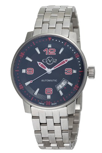 GV2 by Gevril Men's 4013B Stadium Automatic Stainless Steel Bracelet Watch