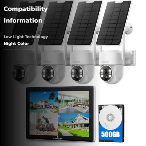 CAMCAMP Wireless Solar Security Cameras