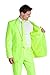 Opposuits Neon Colored Suit for Men - Neon Theme Party Outfit - Slim Fit - Including Jacket, Pants & Tie - Green