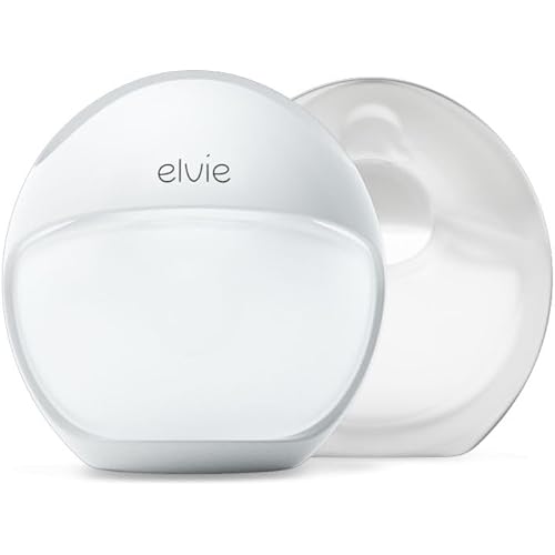 Elvie Curve - Manual Wearable Breast Pump - Hands-Free, Kick-Proof, Portable Silicone Pump That Can Be Worn in-Bra for Gentle, Natural Milk Expression - Breast Feeding Essentials