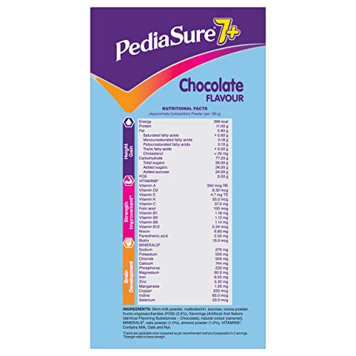 Image of Pediasure Health and Nutrition Drink Powder 1kg, Vanilla Delight Flavour & Pediasure 7+ Specialized Nutrition Drink Powder for Growing Children Chocolate Flavour 800 gm Value Pack