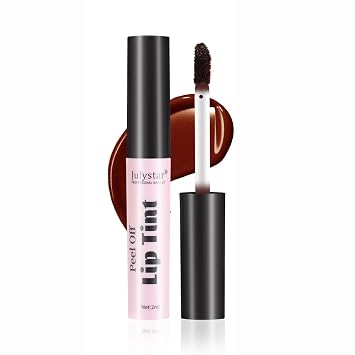 Peel Off Lip Tint, Waterproof Long Lasting Lip Stain, Matte Transfer-Proof Peel Off Lipstick, Non-Stick Cup Lip Color, Smudge-Free Lip Makeup for Women and Girls 06#, 1pc