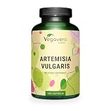 ARTEMISIA VULGARIS Vegavero® | 600 mg | con 2% di Flavonoidi | 180 capsule | Senza additiv...