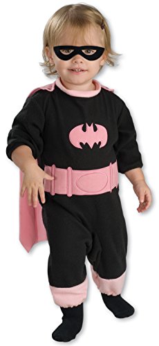 DC Comics Pink Batgirl Romper Costume,Newborn 1 to 6 months