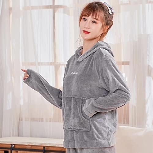 Image of GEIFA Women Cold-weather polyester wear hooded tracksuit Soft fabric women stylish cord set for women winter wear Pack of 1