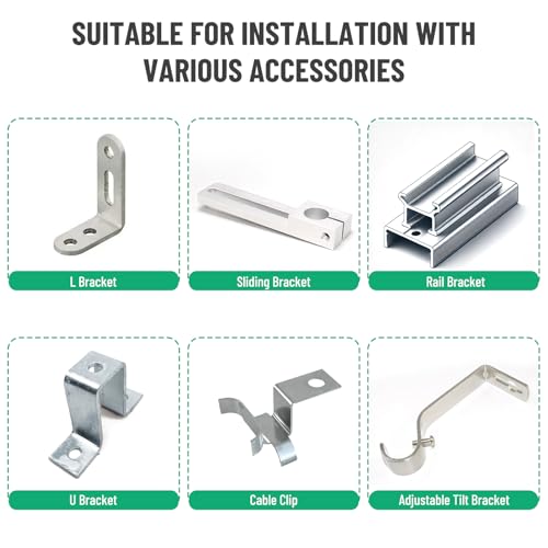 Image of 48PCS Standing Seam Roof Clamps | Metal Roof Fixing Clamp Brackets for Solar Panel Module Installation, Starlink Base, Heat Cable and Snow Guard Attachment