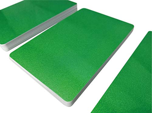 500 Premium Plastikkarten/PVC Karten Grün Metallic, 5-500 Stück, Rohlinge, blanko, Kartendrucker, NEU! (500)