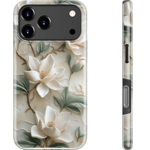 Coque iPhone 17 Pro Max fleur rétro fine et vintage pour vos sorties