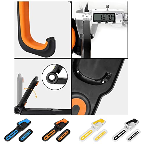 WIUSOODE Suporte de bicicleta Suporte de armazenamento ajustável para parede Suporte de plástico ver