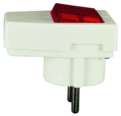 Preisvergleich Produktbild Blass Elektro 31831 Schutzkontakt-Stecker abschaltbar mit Lampe reinweiß