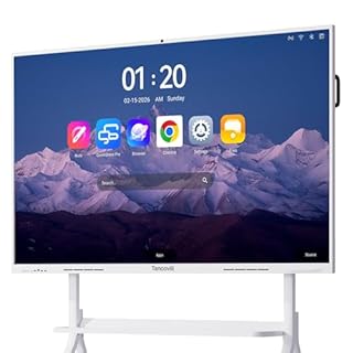 Tancovili 55" AI Touchscreen Smart Board, 4K UHD All-in-One Google EDLA Certified Presentation Interactive Whiteboard for Office Classroom Home, Android 14 Touch Screen TV, 8GB+128GB