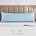 Oubonun 100% Cotton Body Pillowcase - 800 Thread Count/21x54, Moisture Absorbent and Breathable, Premium Hotel Body Pillow Cover for All Seasons, Light Blue