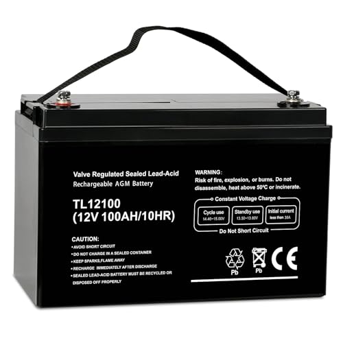Weize Deep Cycle AGM 12 Volt 100Ah Battery...