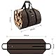 Amagabeli Kaminholzträger Holzkorb Brennholztasche kaminholztasche Tragetasche aus Segeltuch 99x45.7cm Wasserdichte faltbare Brennholz Brennholzträger Holzkorb Dunkelbraun