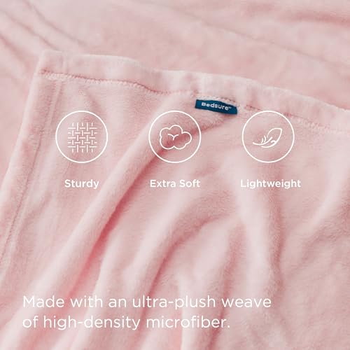 Bedsure BUSA801C1AP1TH Fleece Blanket Throw Blanket Pink thumb #4